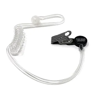 THE RING LEGEND Ring Security Ring Bearer Briefcase, Hat, and Earpiece - Kids/Youth Size Cap - Wedding Ring Security Case for Kids - Special Agent Ring Bearer Box for Boys Security - THE RING LEGEND Earpiece