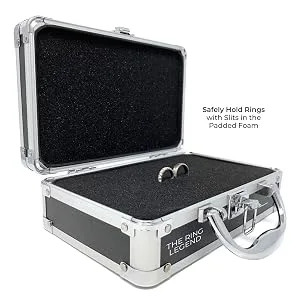THE RING LEGEND Ring Security Ring Bearer Briefcase, Hat, and Earpiece - Kids/Youth Size Cap - Wedding Ring Security Case for Kids - Special Agent Ring Bearer Box for Boys Security - THE RING LEGEND Ring Bearer Ring Security Case - Interior