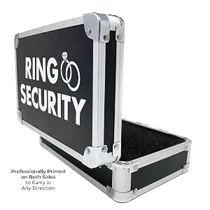 THE RING LEGEND Ring Security Ring Bearer Briefcase, Hat, and Earpiece - Kids/Youth Size Cap - Wedding Ring Security Case for Kids - Special Agent Ring Bearer Box for Boys Security - THE RING LEGEND Ring Bearer Ring Security Case