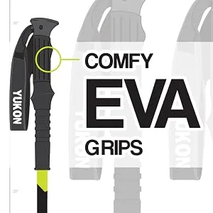 Yukon Charlie's Pro Trekking Poles, Fast Lock Adjustment System, Trekking and Snow Baskets Included - Poles