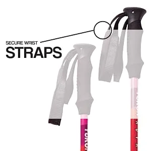 Yukon Charlie's Pro Trekking Poles, Fast Lock Adjustment System, Trekking and Snow Baskets Included - Poles