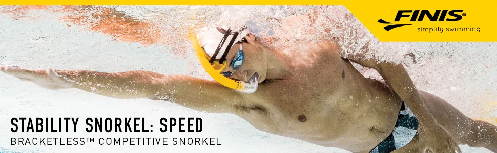 Finis Stability Center-Mount Swimmer's Speed Snorkel ST Teal - Stability Snorkel Speed