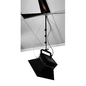 ALZO Telescoping Suspended Drop Ceiling Mount Kit - Complete installation of suspended ceiling light mount