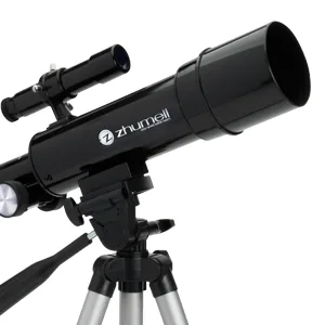 Zhumell - 50mm Portable Refractor Telescope - Coated Glass Optics - Ideal Telescope for Beginners - Digiscoping Smartphone Adapter Zhumell Z50 - High Quality Refractor