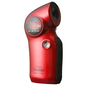 AlcoMate Prestige AL6000 RED | Professional Grade Breathalyzer | US DOT & US Coast Guard Approved | Globally Patented Replaceable Sensor Module - AlcoMate Prestige Red