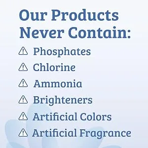 Biokleen Free & Clear Natural Liquid Laundry Detergent, Plant-Based, Unscented, Ultra-Concentrated - 300 Loads - our product never contains