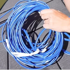 Airhead Dyneema Thermal Wakeboard Rope, 4 Sections, 75-Feet, Multiple Colors Available Electric Blue - No-Stretch, Responsive Experience