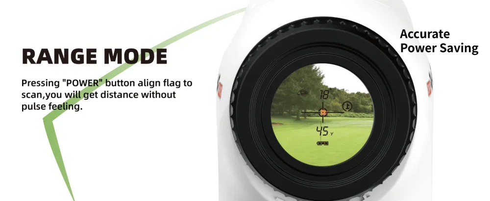 AOFAR GX-6F PRO Golf Rangefinder with Slope and Angle Switch, Flag Lock with Pulse Vibration and Continuous Scan, Tournament Designed, 600 Yards Rangefinder for Distance Measuring, High-Precision Accurate for Golfers - GX-6F Pro-W