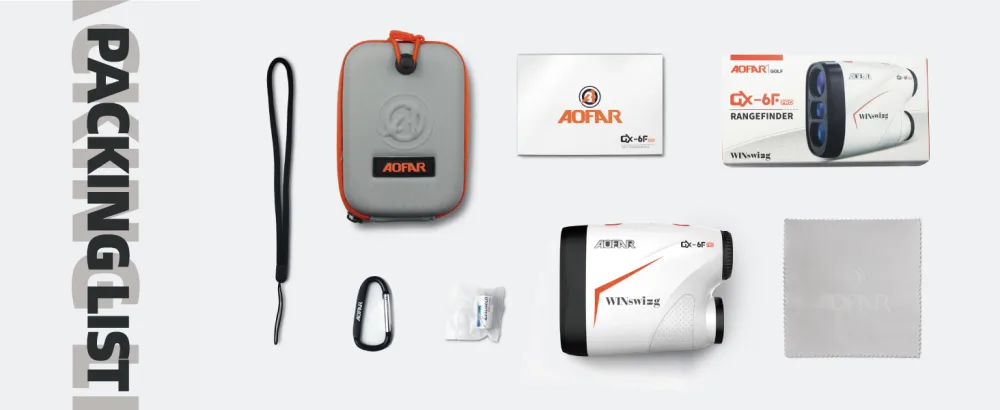 AOFAR GX-6F PRO Golf Rangefinder with Slope and Angle Switch, Flag Lock with Pulse Vibration and Continuous Scan, Tournament Designed, 600 Yards Rangefinder for Distance Measuring, High-Precision Accurate for Golfers - GX-6F ProA+5