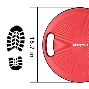 EVERYMILE Wobble Balance Board, Exercise Balance Stability Trainer Portable Balance Board with Handle for Workout Core Trainer Physical Therapy & Gym Classic Gray - product information 8