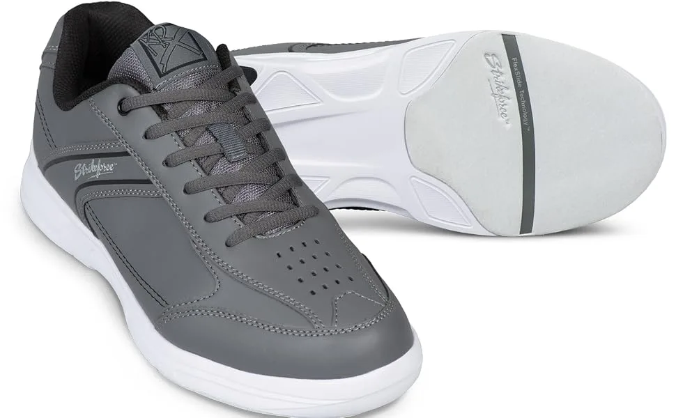 KR Strikeforce Flyer Lite Black Men's Bowling Shoe with FlexSlide Technology 10.5 Wide - KR Strikeforce Flyer Lite Slate black men