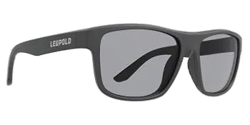 Leupold Katmai Performance Eyewear Sunglasses with Polarized Lenses DiamondCoat Shatterproof Lenses w/ in-Fused Polarization Katmai Matte Black Frames - Shadow Gray Lenses - Katmai