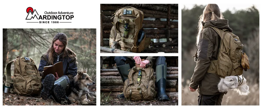 Mardingtop Tactical Backpack for Men,Military Molle Backpack for Hiking,Motorcycle Backpack,28L EDC Backpack M6290-28l-a Black - 6290