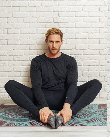 Merino Wool Base Layer Mens Bottom Pants 100% Merino Wool Thermal Underwear Long Johns Light, Mid, Heavyweight + Wool Socks X-Large Charcoal Grey 250 - mens pants