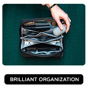 Peak Design Tech Pouch (Midnight) - The Original - Brilliant organization, 21 soft, elastic pockets keep gear separated.