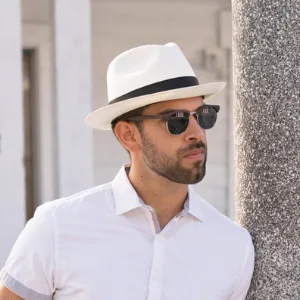 Scala Classico Men's Crushable Felt Outback Hat Large Black - hat fedora
