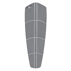 Own the Wave 12 Piece SUP Surf Traction Pad - Premium Deck Grip EVA Foam with 3M Adhesive for Longboard Paddleboard Surfboard, White, Black, Grey - paddleboarding SUP Paddleboard SUP traction pad non slip deck grip