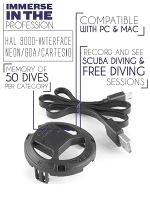 Cressi Interface for Goa/Cartesio Diving Computers | For PC and Mac | Developed in Italy - cressi, hal 9000, console
