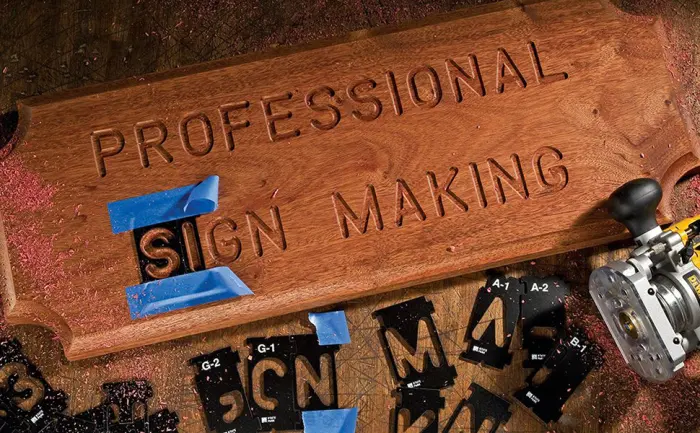 Rockler Router Letter Template Set (1-1/2H - 99 Pieces)  State Park Font Letter Router Template  Interlocking Sign Making Templates w/ Letters, Numbers, & More - Interlock Signmaker's Templates - product information 2