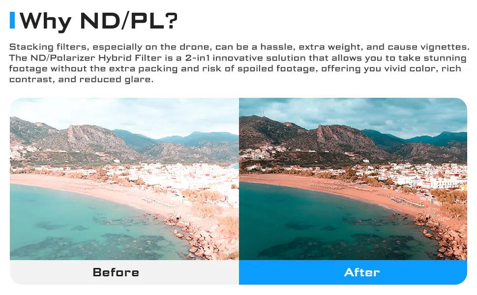 Freewell Bright Day 4Pack ND/PL Filters for Mavic 3 Classic Bright Day Kit - product information 12