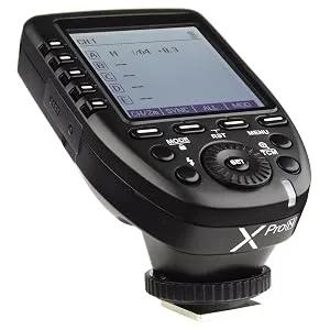 Godox Camera Flash Trigger Xpro-S for Sony Wireless Remote 2.4GHz 1/8000s HSS TTL-Convert-Manual Large Screen Design Customizable Functions - Only Achieve Triggering