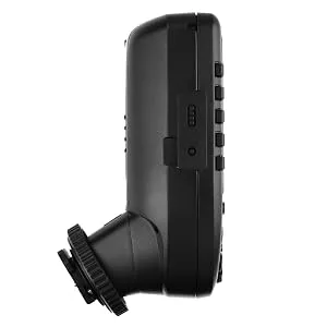 Godox Camera Flash Trigger Xpro-S for Sony Wireless Remote 2.4GHz 1/8000s HSS TTL-Convert-Manual Large Screen Design Customizable Functions - Support Type-C USB firmware upgrade and wireless triggering by 2.5mm sync cord jack.