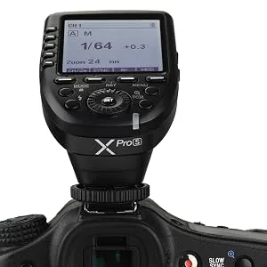 Godox Camera Flash Trigger Xpro-S for Sony Wireless Remote 2.4GHz 1/8000s HSS TTL-Convert-Manual Large Screen Design Customizable Functions - XPRO-S