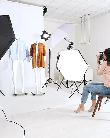 Hpusn Adjustable Backdrop Stand Kit 10ft: Photo Video Studio for Wedding Party Stage Decoration, Background Support System Kit for Photography Studio with Clamp, Sand Bag, Carry Bag BS02 - Softbox Photography Lighting Kit