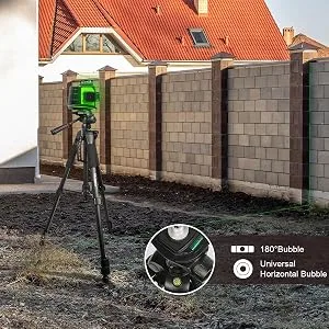 Huepar Lightweight TPD14 56" Adjustable Laser Level Tripod with 3-Way Swivel Pan Head, Quick Release Plate with 1/4" Screw Mount, Bubble Level, Multi-Function Hook and 5/8" UNF Adapter Nut - product information 20