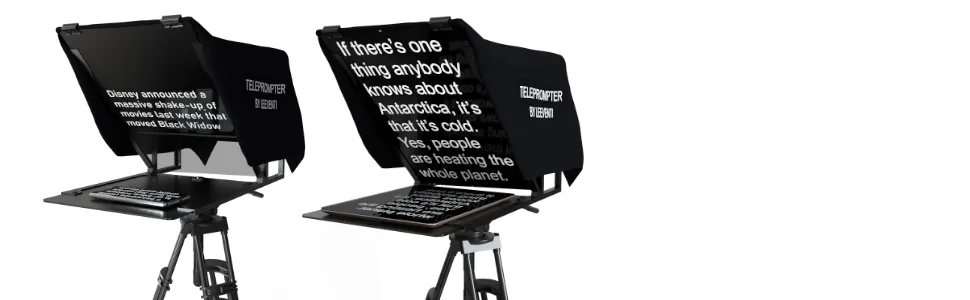 Leeventi Teleprompter I Compatible with iPhone, iPad, Android Smartphones, Photo or Video Camera I Suitable for All tripods I 600g, 30403 cm - Leeventi