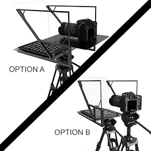 Leeventi Teleprompter I Compatible with iPhone, iPad, Android Smartphones, Photo or Video Camera I Suitable for All tripods I 600g, 30403 cm - Teleprompter Recording