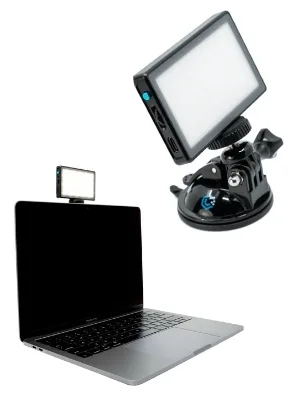 Lume Cube Video Conference Lighting Kit | Live Streaming, Video Conferencing, Remote Working | Lighting Accessory for Laptop, Adjustable Brightness and Color Temperature, Computer Mount Included - Video Conference Lighting Kit