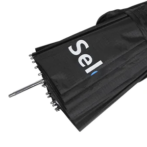 Selens 65 Inch Diameter Photography Studio Umbrella, Black/Silver Reflective Lighting Umbrella for Flash Light and Location Shoots U65-R - Reflective Lighting Umbrella