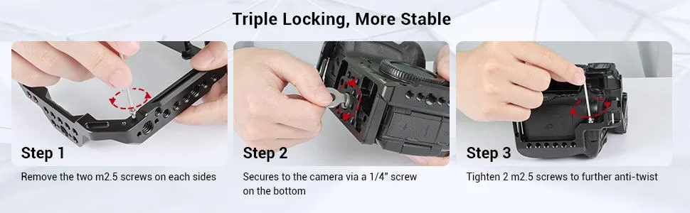 (New Version) SMALLRIG GH5 GH5 II GH5S Camera Cage with Built-in Cold Shoe and NATO Rail for Panasonic GH5 II/ GH5 / GH5S - CCP2646 - CCP2646