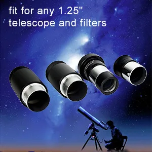 SVBONY Telescope Eyepiece Set Telescope Accessory Kit with 2X Barlow Lens 4 Element Plossl Design 6.3mm 32mm 40mm for Astronomical Telescopes - barlow lens telescope eyepiece 2x barlow lens 1.25 barlow lens