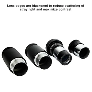 SVBONY Telescope Eyepiece Set Telescope Accessory Kit with 2X Barlow Lens 4 Element Plossl Design 6.3mm 32mm 40mm for Astronomical Telescopes - eyepiece