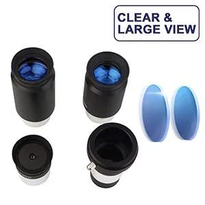 SVBONY Telescope Eyepiece Set Telescope Accessory Kit with 2X Barlow Lens 4 Element Plossl Design 6.3mm 32mm 40mm for Astronomical Telescopes - eyepieces