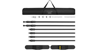 VEVOR 8 X 8 Ft Banner Stand Adjustable Height and Width Display Backdrop Lightweight Portable Trade Show Wall for Photography 88feet - product information 9