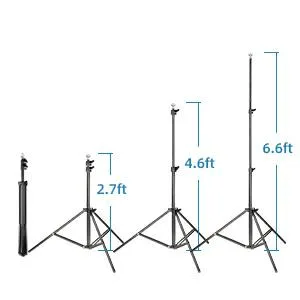 Backdrop Stand 6.5x10ft, ZBWW Photo Video Studio Adjustable Backdrop Stand for Parties, Wedding, Photography, Advertising Display with 12 pcs Balloons Update Version 6.5*10ft with Balloons - Backdrop Stand