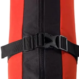 Athletico Mogul Padded Ski Bag - Fully Padded Single Ski Travel Bag Red 170cm - Compression Straps