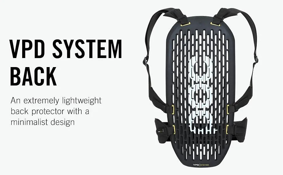 POC, VPD System Back, Mountain Biking and Skiing Armor for Men and Women Medium Uranium Black - VPD System Back; An extremely lightweight back protector with a minimalist design
