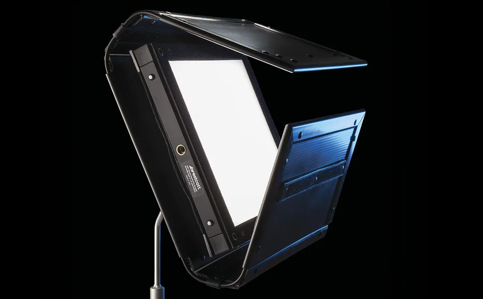Westcott Flex Cine Barndoor System (1x2) for Flexible LED Lighting Panels - westcott flex cine led lighting barndoor system