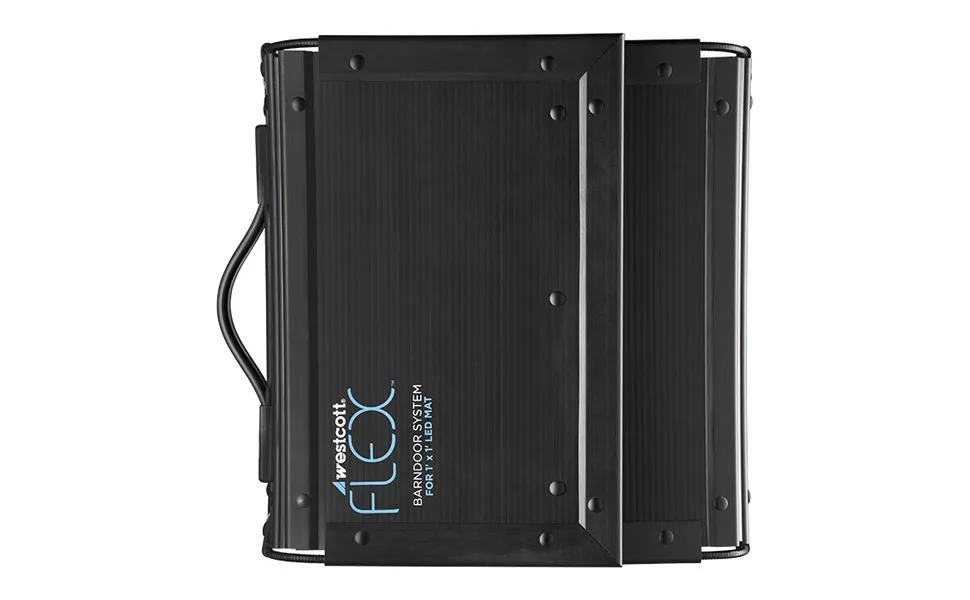 Westcott Flex Cine Barndoor System (1x2) for Flexible LED Lighting Panels - westcott flex cine led lighting streamlined travel storage
