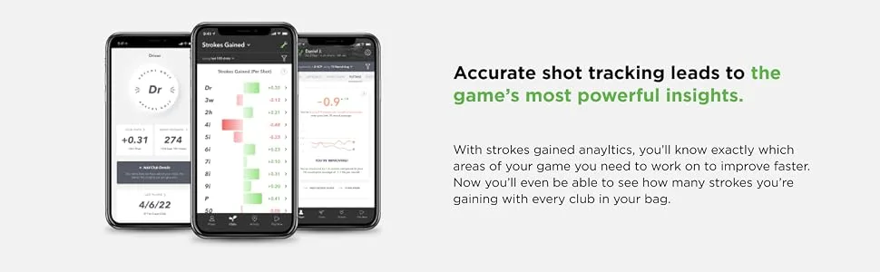 Golf's Best On Course Tracking System Featuring The First-Ever A.I. Powered GPS Rangefinder Gen 3+ Smart Sensors - Arccos has the game's most powerful insights - strokes gained