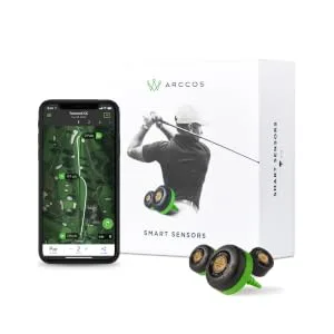 Golf's Best On Course Tracking System Featuring The First-Ever A.I. Powered GPS Rangefinder Gen 3+ Smart Sensors - New Gen3+ Arccos Smart Sensors