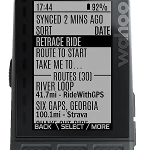 Wahoo ELEMNT ROAM GPS Cycling/Bike Computer Computer ROAM - Retrace Ride