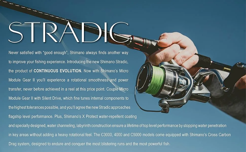 SHIMANO Stradic FL Spinning Fishing Reel ST2500HGFL - stradic about