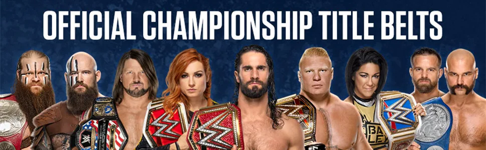 WWE Authentic Wear Championship Replica Title Belt (2014) Multi - header