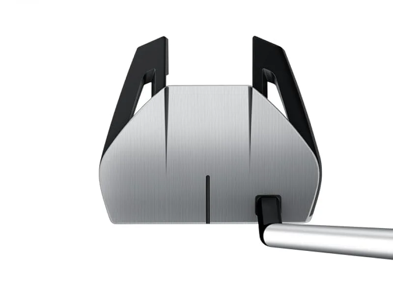 TaylorMade Spider GT Red/Silver/Black #3 Righthanded 34IN Right 35 Silver #3 TM Fluted Feel - Top view