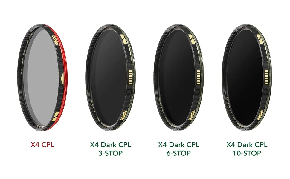 Breakthrough Filters 6 Stops 77mm Dark CPL Combination Circular Polarizer and Neutral Density Filter As One Filter 77mm Circular X4 Dark CPL 6-stop - New X4 CPL 3